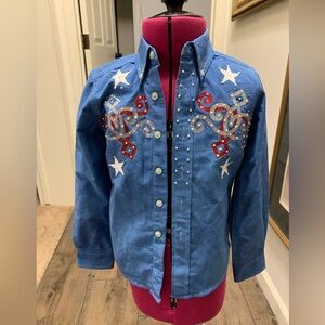 Patriotic Girl’s Rodeo Shirt